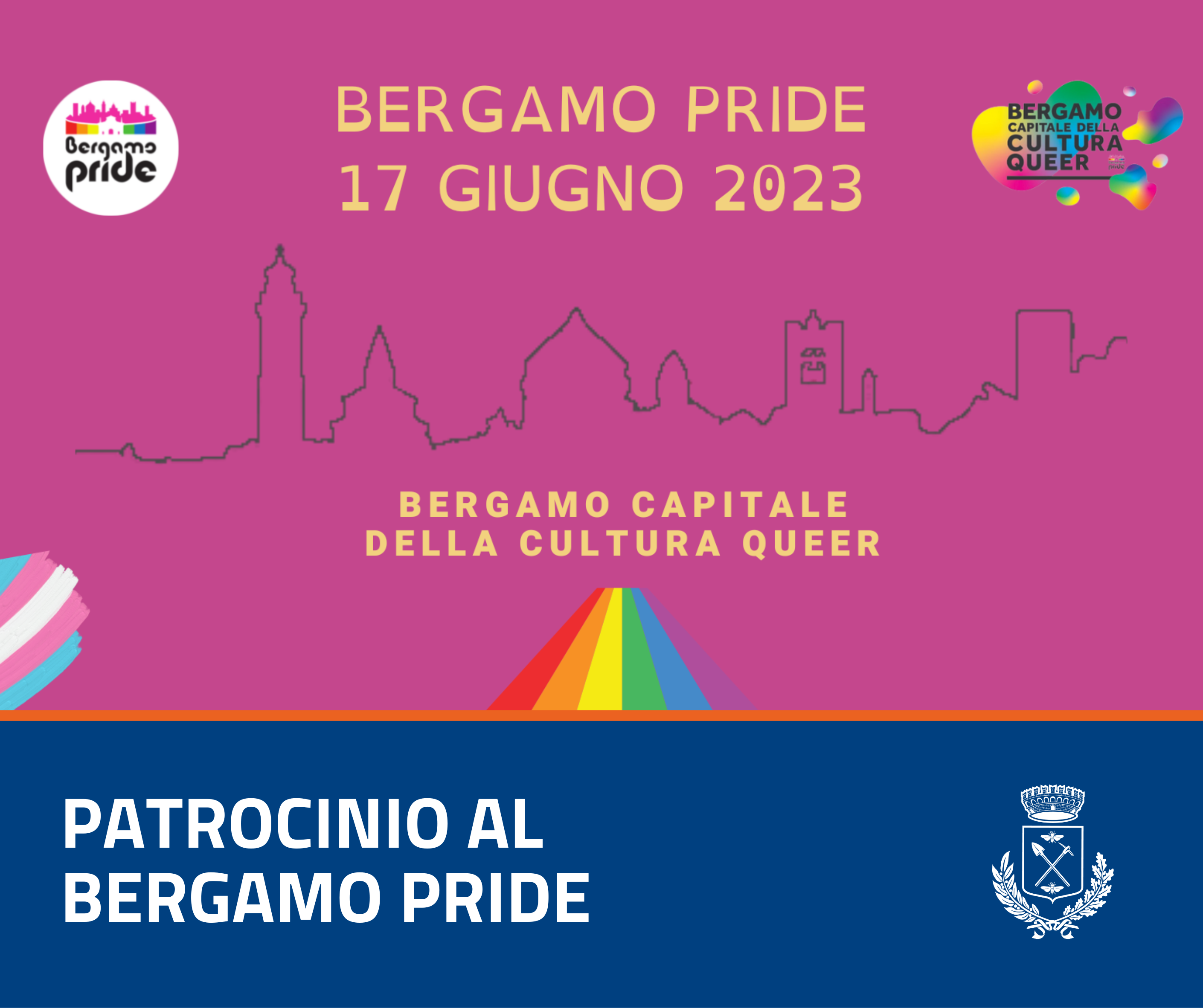 Immagine che raffigura Patrocinio al Bergamo Pride 2023
