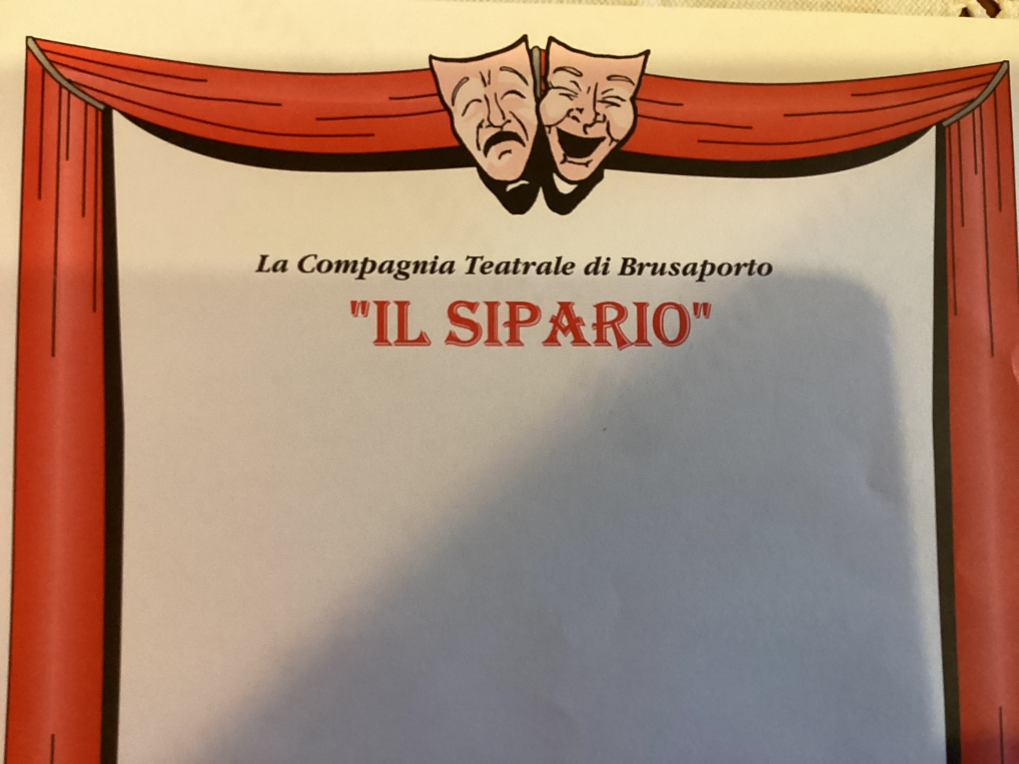 logo associazione : Compagnia teatrale Il Sipario